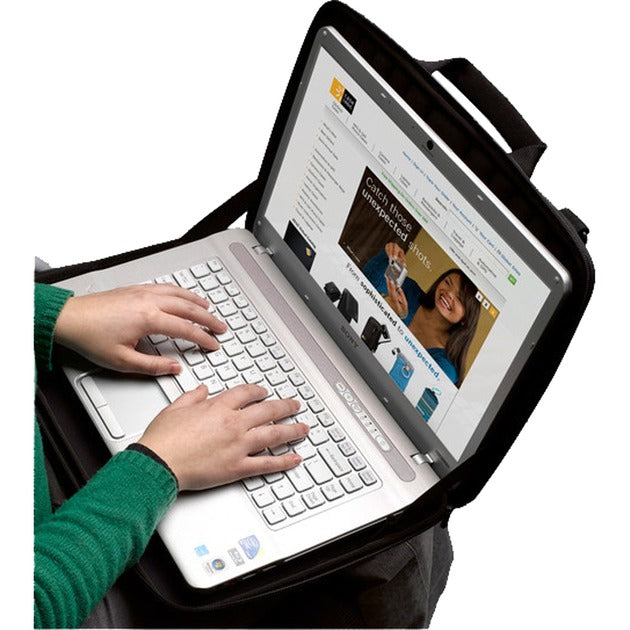 Borsa per laptop Case Logic 16 con custodia rigida qns-116k (vendita al dettaglio)