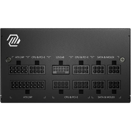 Alimentatore modulare MSI Mag A850GL PCIe5 II da 850 Watt (nero, 1x 12V-2x6, 4x PCIe)