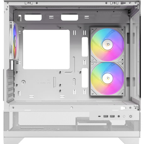 Custodia mini tower Antec cx500m argb (bianco | 2x USB-A | 1x USB-C | vetro temperato)