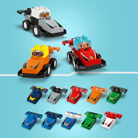 Lego Duplo Town 10445 Auto da corsa e piloti del Team F1