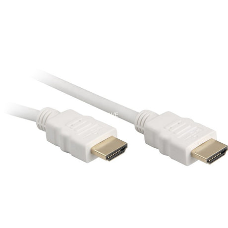 Cavo HDMI ad alta velocità Sharkoon con Ethernet (bianco, 2 metri, 4k, placcato oro)