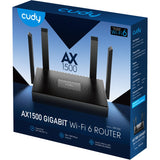 Router Cudy ax1500 gigabit wi-fi 6 (nero, app)