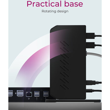 Docking station Icy box ib-dk2252ac (nero, USB-A, HDMI, porta display)