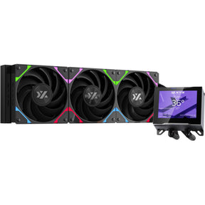 Xyz pc gear hydroview aio 360 raffreddamento ad acqua (nero, argb, pwm)