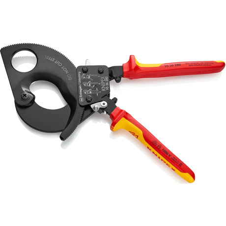 Tagliacavi Knipex con principio a cricchetto 9536280 pinza da taglio