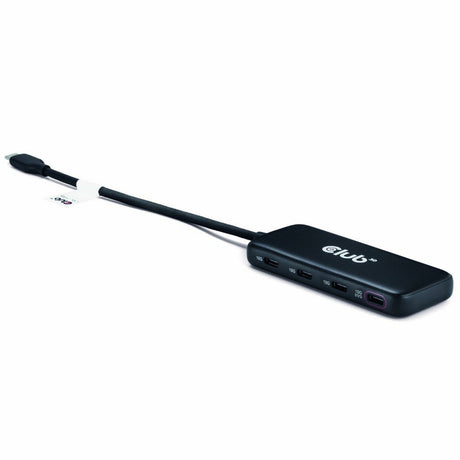 Hub dati Club 3D USB-C a 4 porte 10G con hub USB PD3.0 (nero)