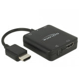 Delock Adattatore compatto per estrattore audio HDMI (nero, 0,3 metri, 4k 60hz)