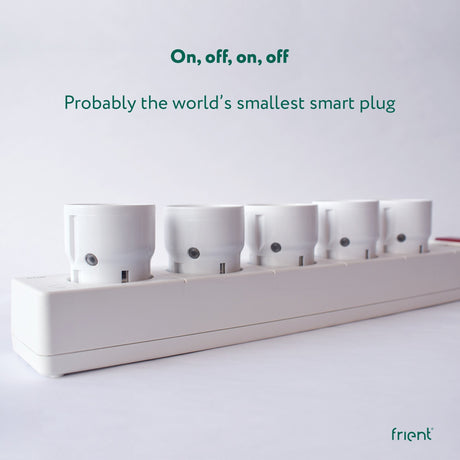Spina smart plug Frient mini 2 tipo e (francese) (bianca, zigbee 3.0)