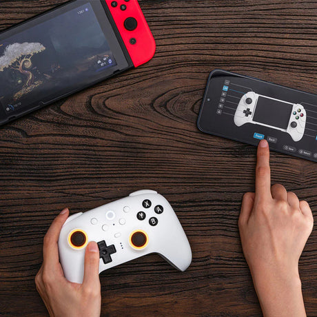 Controller Bluetooth 8bitdo Ultimate 2 (nero, PC, Switch 2, Bluetooth USB-C 2,4 GHz)