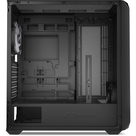 Custodia midi tower Sharkoon ak2 rgb (nera | 2x usb-a | 1x usb-c | rgb | vetro temperato)