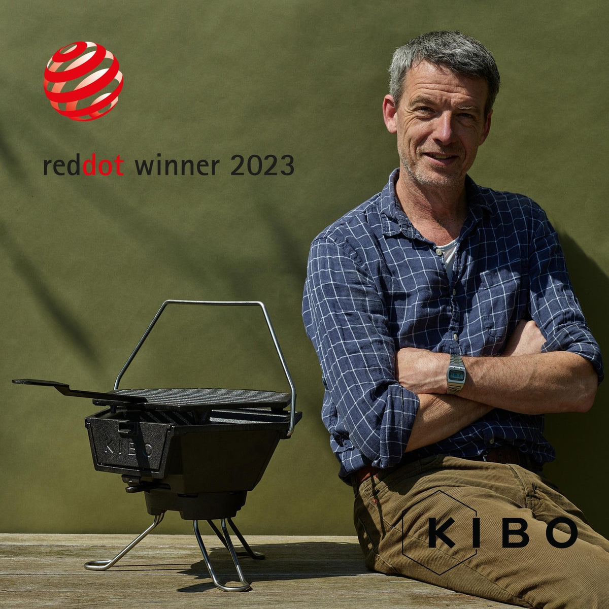 Barbecue a carbonella The Windmill Kibo Grill modello 3.0 (nero)