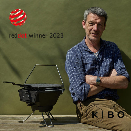 Barbecue a carbonella The Windmill Kibo Grill modello 3.0 (nero)