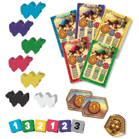 Asmodee eggertspiele camel up - gioco da tavolo corsa di cammelli - nuova edizione con palma 3D