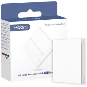 Interruttore remoto wireless Aqara pulsante h1 (doppio) (bianco)