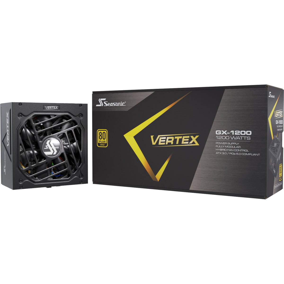 Alimentatore modulare stagionale vertex gx-1200 da 1200 watt (nero, 1x 12v-2x6, 3x pcie)