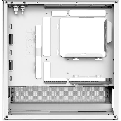 Custodia midi tower Nzxt h3 flow (bianco (opaco) | 1x USB-A | 1x USB-C | vetro temperato)