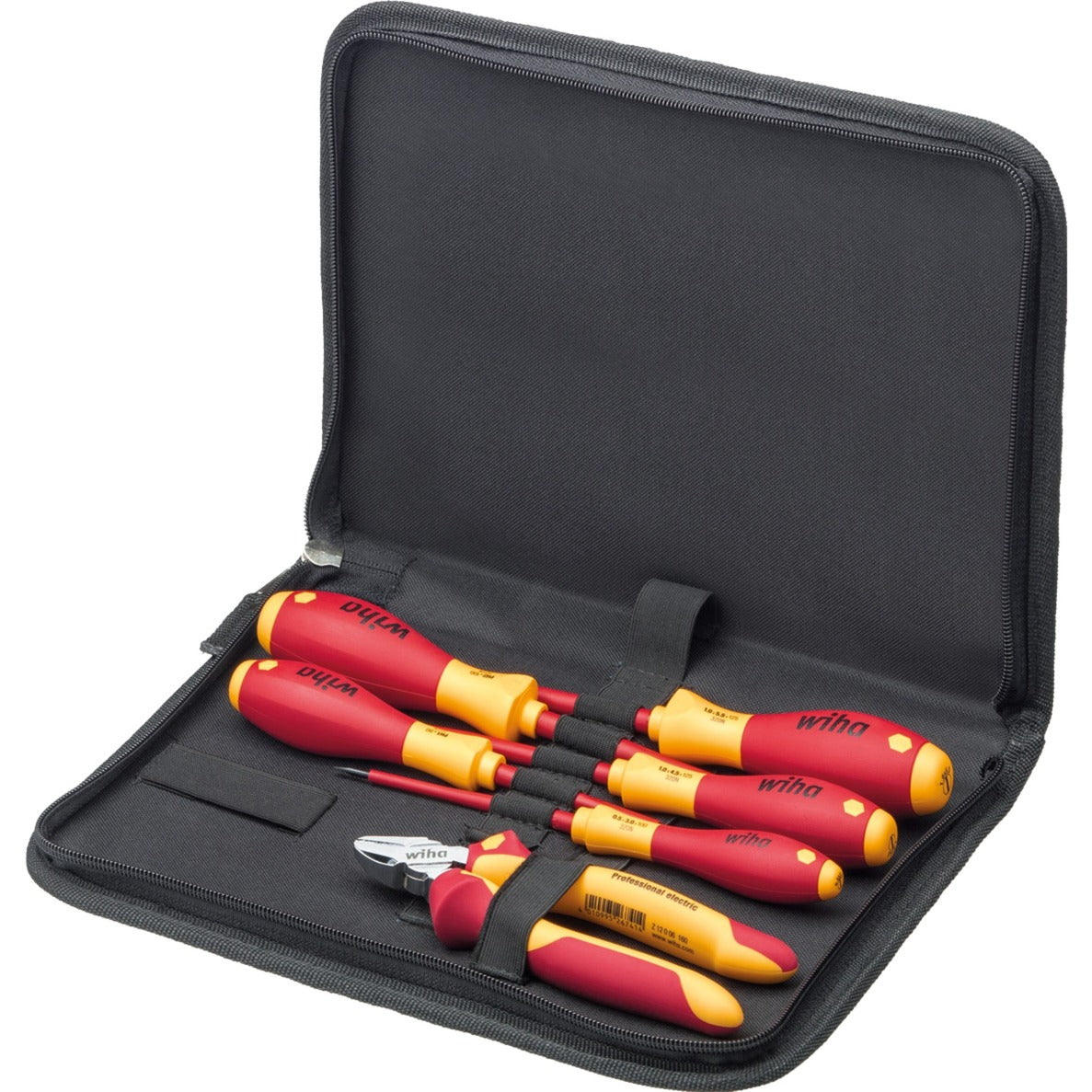 Set di utensili per elettricisti Wiha (rosso giallo, 6 pezzi nella valigetta degli attrezzi)