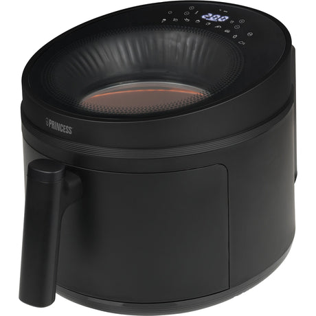 Friggitrice ad aria calda Princess cyclone vision airfryer (nera, 5 litri)