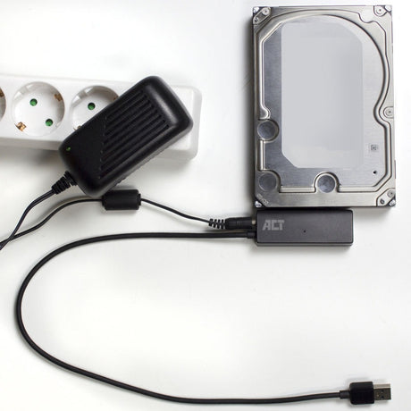 Act Connectivity Cavo adattatore USB 3.2 Gen1 a 2.5 SATA da 3,5 pollici per SSD HDD (nero, USB 3.2 (5 Gbit s))