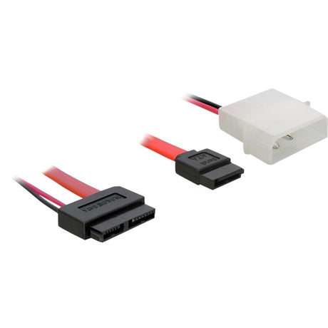 Delock adattatore cavo sata slimline tutto in uno (rosso nero, 84390)