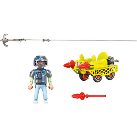 Playmobil Dino Rise - Giocattolo da costruzione incrociatore da miniera (70930)
