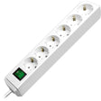 Brennerstuhl eco-line con interruttore 6 vie bianco 1,5m h05vv-f 3g1,5