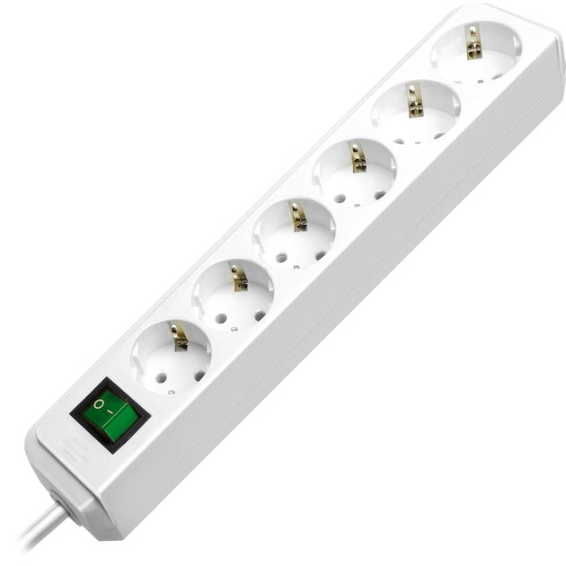 Brennerstuhl eco-line con interruttore 6 vie bianco 1,5m h05vv-f 3g1,5