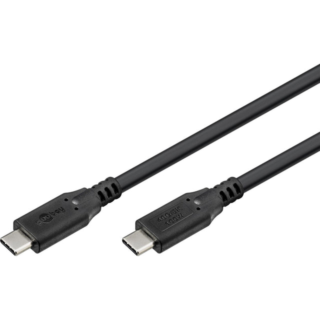 Goobay USB-C 4.0 > Cavo USB-C (nero, 1 metro)