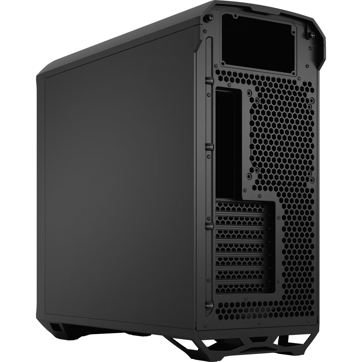 Design frattale torrent alloggiamento solido midi tower nero (nero | 2x USB-A | 1x USB-C)