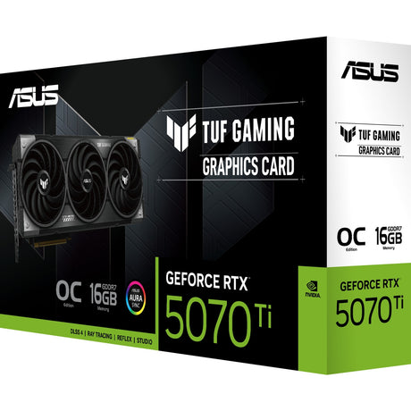 Scheda grafica Asus Tuf Gaming GeForce RTX 5070 Ti OC 16G (3x DisplayPort, 2x HDMI)