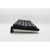 Tastiera da gioco meccanica Ducky zero 6108 classic nera rgb (nera, layout us (qwerty), cherry mx2a marrone, 100%, led rgb, double-shot pbt, hot swap, 2.4ghz | bluetooth | usb-c)