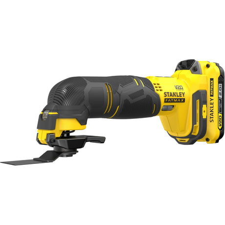 Stanley fatmax v20 18v multiutensile multifunzionale (giallo nero, custodia, 2 batterie (2.0ah) e caricabatterie (2a) inclusi)