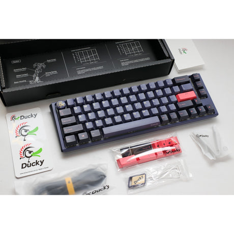 Tastiera meccanica Ducky one 3 cosmic blue SF RGB (blu scuro, layout USA (Qwerty), Cherry MX Speed Silver, 65%, LED RGB, PBT double-shot, hot-swap, meccanica Quack)