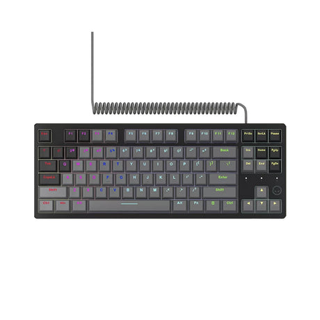 Tastiera da gioco meccanica Lorgar azar 514tkl rgb (nera, layout us (qwerty), logar dream, 80% (tkl), rgb)
