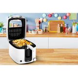 Friggitrice Tefal super uno fr3140 (bianco nero, 2,2 litri)