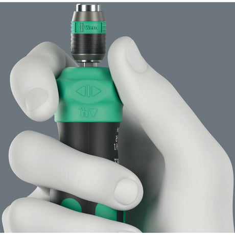 Wera Kraftform kompakt 25 ra-r con custodia, set di punte da 6 pezzi (nero verde)