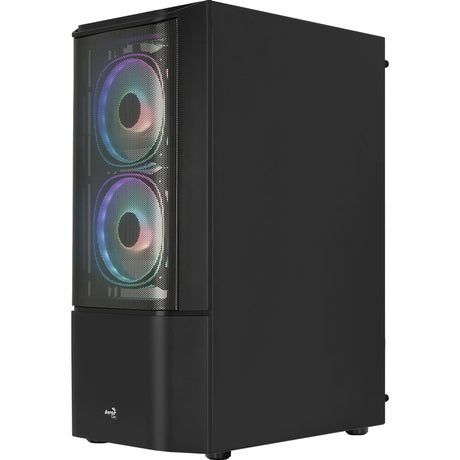 Custodia midi tower Aerocool quantum mesh v3 (nero grigio | 3x USB-A | RGB | finestra)