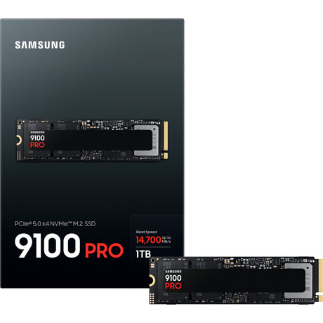 Samsung mz-vap1t0bw 9100 pro pcie® 5.0 nvme™ m.2 SSD - 1 TB, 1 TB, M.2, 14700 MB/s