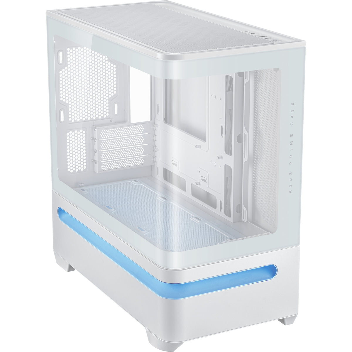Custodia Midi Tower Asus Prime Ap202 (Bianco | 2x USB-A | 1x USB-C | RGB | Vetro temperato)