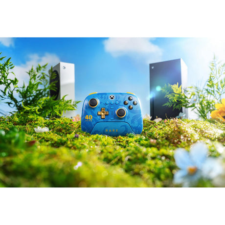 Controller 8bitdo definitivo a 3 modalità per xbox - rara edizione del 40° anniversario (oro blu, serie xbox x|s, xbox one, pc, bluetooth usb-c 2.4 ghz)