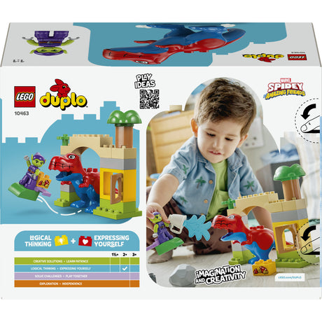 Lego Duplo 10463 Dinosauro Spidey Rex contro il folletto verde