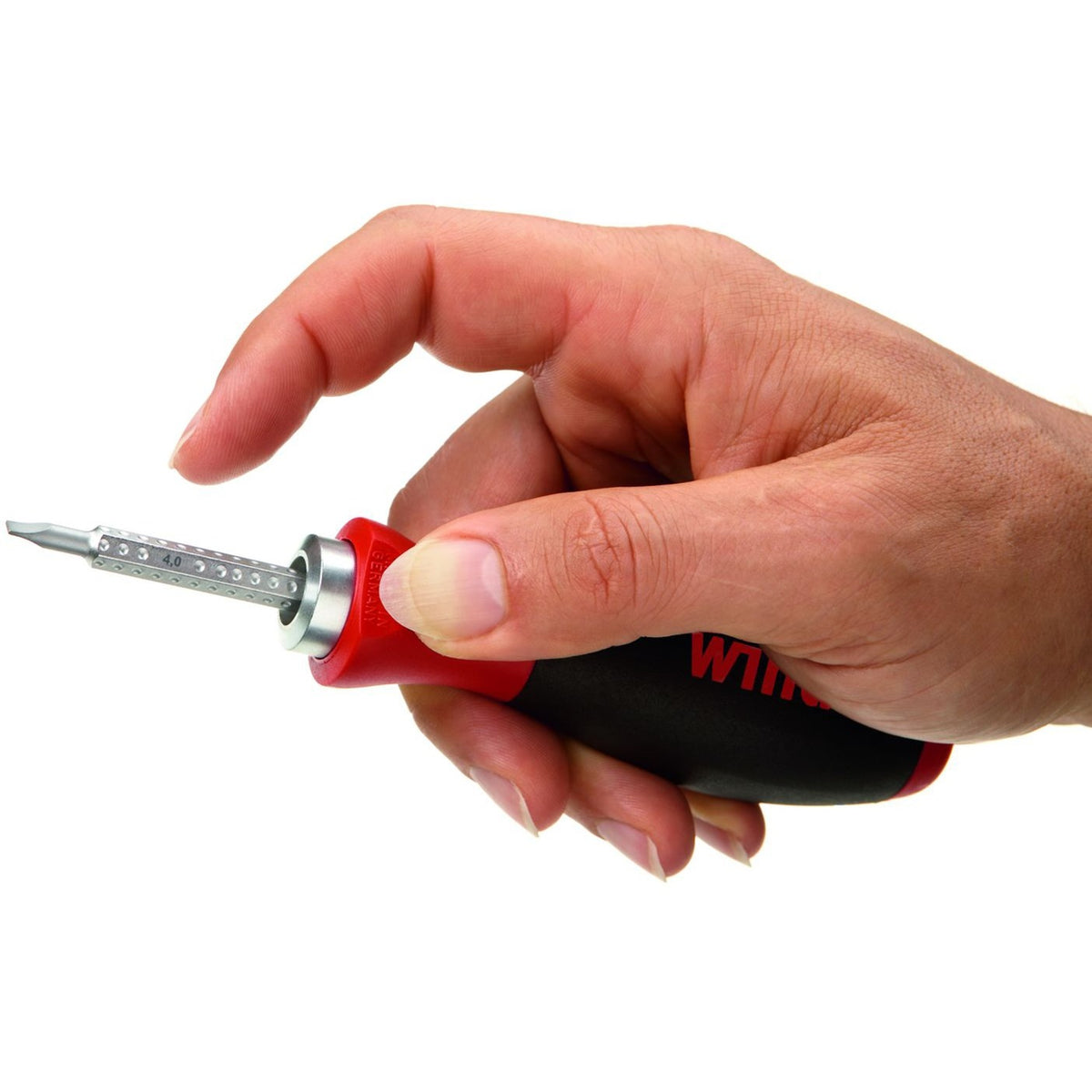 Cacciavite Wiha con set di lame intercambiabili sistema 6 (nero rosso, 12 pezzi)