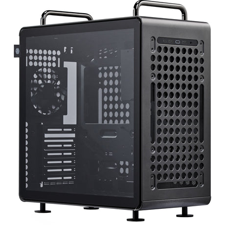 Custodia Cooler Master Qube 540 Stardust Iron Midi Tower (nero | 2x USB-A | 1x USB-C | vetro temperato)