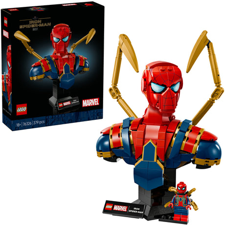 Lego Super Heroes 76326 Busto di Spider-Man in ferro