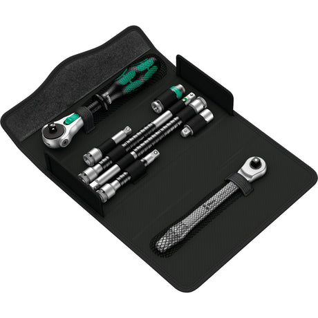Wera Kraftform Compact Zyklop MS1 Metal Speed Cricchetto, 1 4 (nero verde, 2 pezzi)