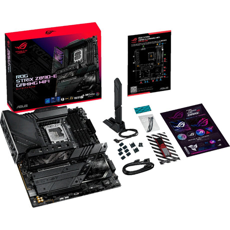 Scheda madre Asus ROG Strix Z890-E Gaming WiFi Socket 1851 (Nero, RAID, 5GB-LAN, WiFi 7, BT, Suono, ATX)