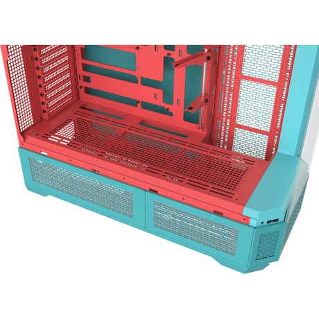Thermaltake view 600 tg custodia big tower menta fragola (bacca di menta | 2x USB-A | 1x USB-C | vetro temperato)