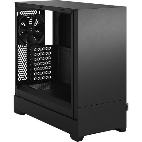 Custodia midi tower pop silenziosa dal design frattale (nero | 2x USB-A)