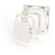Interruttore da parete Shelly blu 4 + interruttore adattatore busch-jaeger (bianco, bluetooth 4.2)