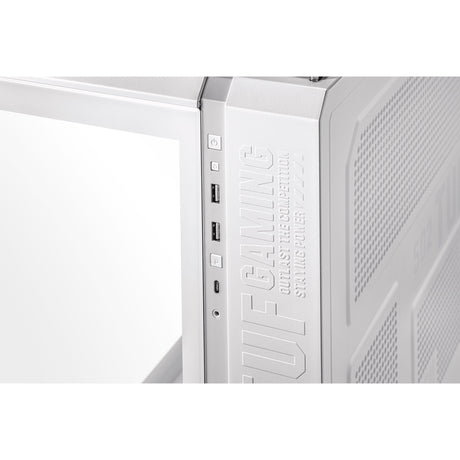 Asus tuf gaming gt502 plus custodia midi tower (bianco | 2x USB-A | 1x USB-C | vetro temperato)
